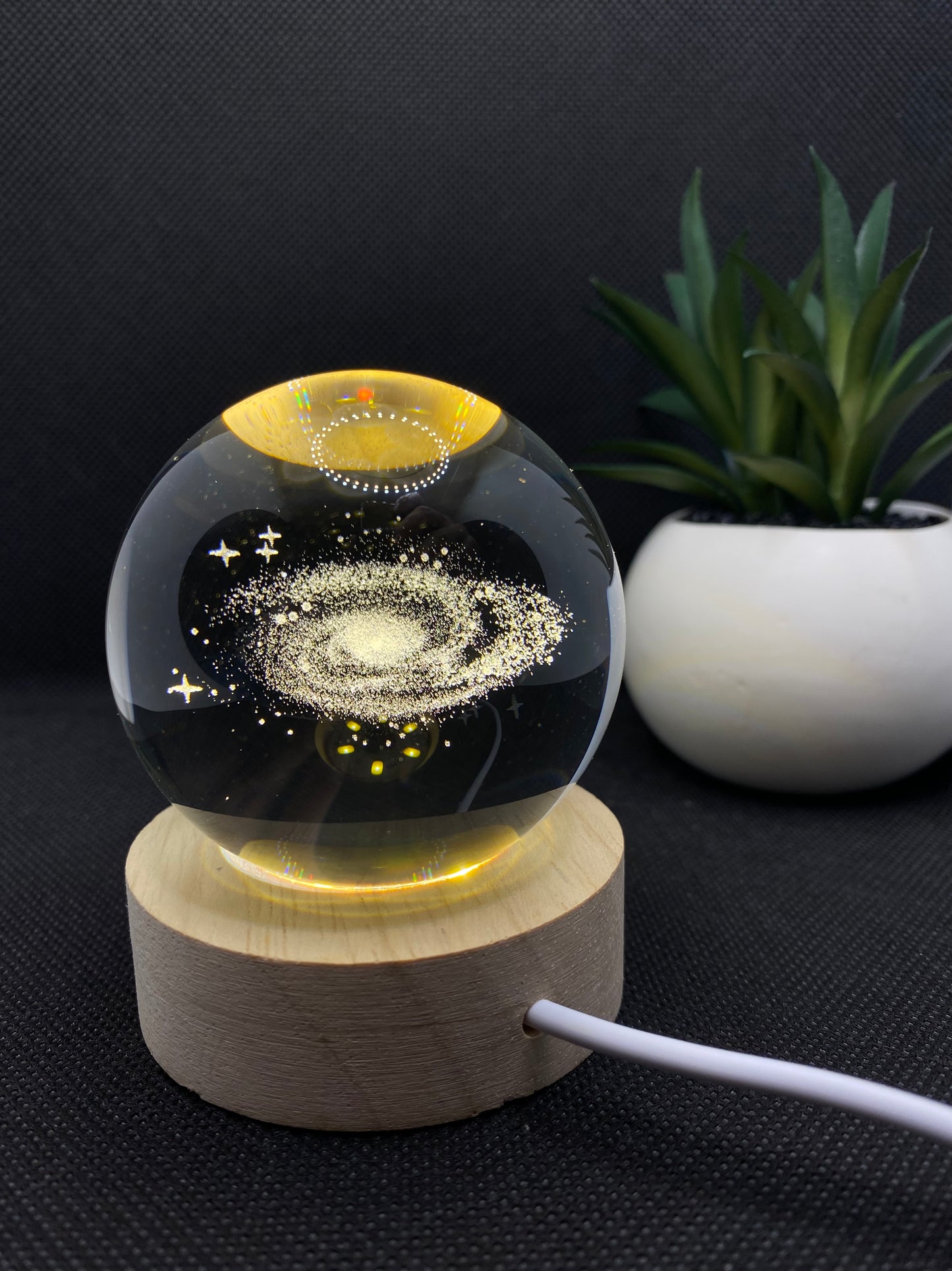 Lampe Sphère LED USB Galaxie – Décoration Cosmique